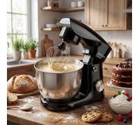 Spector Stand Mixer with 5L+4.5L Dual Stainless Steel Bowls, 1500W 10-Speed Tilt-Head Electric Food Mixer with All-Metal Gears, Dough Hook, Whisk & Beater, for Bread, Cake & Baking, Dishwasher Safe