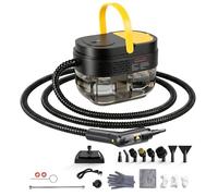Spector Steam Cleaner Handheld, 1500W High Power Fast Heating 10-15s, 3-Speed Adjustable 3BAR Pressure with Screen, 1.6L Large Tank for Home, Car, Kitchen, Bathroom, Tile Grout Cleaning