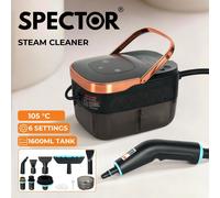 Spector Steam Cleaner Portable Multipurpose Steamer with Tools 6 Level 1600ml