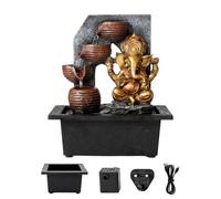 Spector Tabletop Water Fountain,Indoor,Garden,Fountains,LED,Resin,Bronze | Resin And Plastic Build, Indoor Fountains For Desk Office Bedroom, LED Water Flow, Adjustable Pump, Relaxing Water Feature