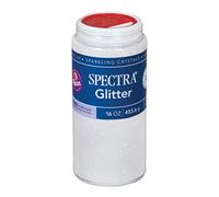 Spectra Arts & Crafts Glitter, Clear, 16 oz., 1 Jar