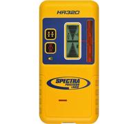 Spectra Precision HR320 Laser Receiver with C59 Rod Clamp, Front & Rear LCD Displays, Loud Speaker, Waterproof, Red