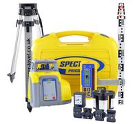 Spectra Precision LL300N Laser Level Kit HL450 Detector Tripod & Staff
