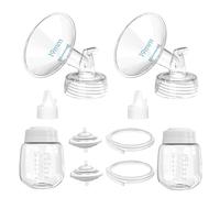 Spectra Replacement Pump Parts Compatible with S1/S2/9 Plus, Not Original Accessories, Spectra Pump Parts Including Flanges 19mm, Duckbill Valves, Backflow Protectors, Tubings& Bottles