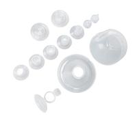 Spectra Tubing Replacement, Spectra Flange Inserts Flange Inserts for Spectra with 2pcs Duckbill Valve, 5pcs Flanges, 1pc Tee Connector, 2pcs Silicone Diaphragm, 1pc 27mm Cover