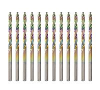 Spectral 5/32" Step Point HSS Drill Bit, 135° Split Point Tip, M2 Steel, Multi-Color Finish, 12-Pack