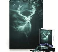 Spectral Deer 1000 Pieces Jigsaw Puzzles for Adults Thought Toy Calming Play Precise Edge Heartfelt Gift 38x52cm