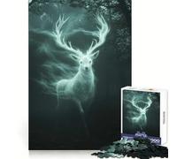 Spectral Deer Jigsaw Puzzles 1000 Pieces for Teenagers Mind Skill Toy Casual Fun Design Assembly Stylish Gift 50x75cm