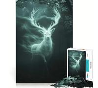 Spectral Deer Jigsaw Puzzles 1000 Pieces for Teenagers Mind Skill Toy Casual Fun Design Assembly Stylish Gift 50x75cm