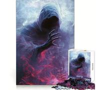 Spectral Figure in Smoke Adults Puzzles 1000 Piece Jigsaws Mind Exercise Toy Relaxed Mind Design Assembly Santa Wish Gift 38x52cm