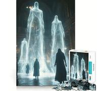 Spectral Figures in Cathed Jigsaw Puzzles for Adults 1000 Piece Enhance Recall Leisure Time Exact Edge Festival Gift 50x75cm