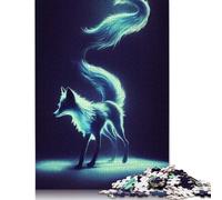 Spectral Fox II Jigsaw Puzzles Puzzles for Adults Kids. 1000 Piece Whimsical Challenge Toy Educational Games Home Decoration for Educational Games Gifts 1000pcs (38x26cm)