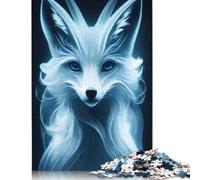 Spectral Fox Jigsaw Puzzles Puzzles for Adults Kids. 1000 Pieces Whimsical Challenge Toy Educational Game Home Decoration for Adults& Kids Age 14 Years Up 1000pcs (38x26cm)