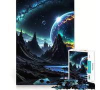 Spectral Planet Part 1000 Piece Jigsaw Puzzle for Adults Brain Challenge Toy Group Play Clear Cut Lovely Present 38x52cm