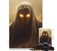 Spectral Skeleton With Glowing Eyes Jigsaw Puzzles for Adults 1000 Pieces Pure Logic Toy Stress Free Sharp Cut Santa Wish Item 50x75cm