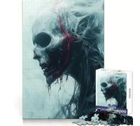 Spectral Skull Jigsaw Puzzle for Adults 1000 Pieces Smart Reason Toy Group Joy Smooth Edge Fine Art Piece 38x52cm