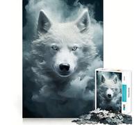 Spectral White Wolf 1000 Piece Jigsaws for Teenagers Puzzle Logic Toy Together Fun Precision Cut Stylish Gift 50x75cm