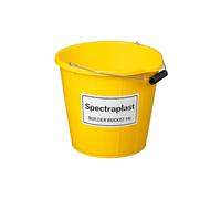 Spectraplast® 14L Yellow Builders Bucket - Heavy Duty Plastic Bucket for Mixing Mortar, Gardening, Watering & Tool Carrying - Strong Handle - 3 Gallon Multi-Purpose Use (1)