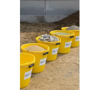 Spectraplast® 14L Yellow Builders Bucket - Heavy Duty Plastic Bucket for Mixing Mortar, Gardening, Watering & Tool Carrying - Strong Handle - 3 Gallon Multi-Purpose Use (5)