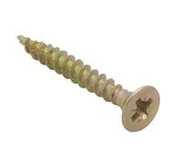 Spectre Advanced Multi-purpose Woodscrews | 3.5 x 30mm | Zinc | Box 200 | Advanced Zinc Yellow Passivated Wood Screws Countersunk Timber Fasteners for Hardwood MDF