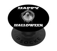 Spectre, Ghost or Ghoul In A Mirror Happy Halloween Costume PopSockets Adhesive PopGrip