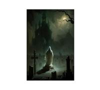 Spectre of The Graveyard Canvas Poster Wall Art Decor Print Picture Paintings for Living Room Bedroom Decoration 12x18inch(30x45cm)