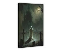 Spectre of The Graveyard Canvas Poster Wall Art Decor Print Picture Paintings for Living Room Bedroom Decoration 20x30inch(50x75cm)