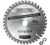 Spectre Pro 165mm X 20mm Bore 40 Tooth Long Life Tct Circular Saw Blade Wood