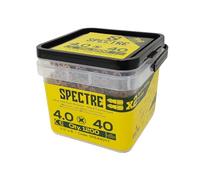 Spectre™ PZ Compatible Wood Screw CSK ZYP 4.0 x 40mm Tub 1200