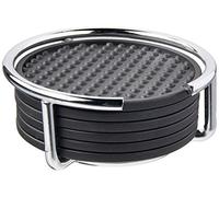 Spectrum 43570 Euro Coaster Container with 6 Coasters, Chrome