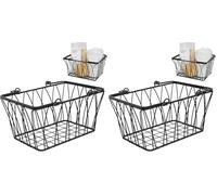 Spectrum 90810 Small Twist Basket, Black (Pack of 2)