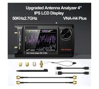 Spectrum Analyzer, 50KHz to 2.7GHz NanoVNA-H4 Plus VNA Vector Network Analyzer Antenna(No memory card)