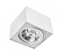 Spectrum Chloe AR111 Ceiling Lamp White Square 14.5cm GU10 50W Spot Adjustable