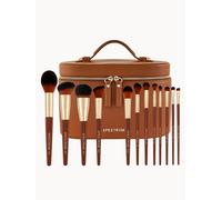 Spectrum Collections Pantherine Beautcase Vanity Case with 12-piece Makeup Brush Set