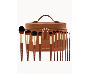 Spectrum Collections Pantherine Beautcase Vanity Case with 12-piece Makeup Brush Set