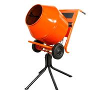 SPECTRUM Concrete Mixer Drum 130L Steel Replacement for Cement Mixers Orange