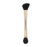 Spectrum The Blush & Blend Dual-Ended Brush | Fluffy & Angled for Cream & Powder | Chic Handle & Gold Ferrule | Vegan & Cruelty-Free | Flawless Cheeks & Professional Finish