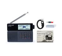 Spectrum Display Radios 5000mAh Battery All Band Receiver Portable Portable Shortwave Radio for Field Monitoring Advanced Amateurs