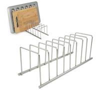 Spectrum Diversified 32070 Euro, Chrome Lid Organizer, Plate Rack, Alloy Steel, Gold, 1 Count