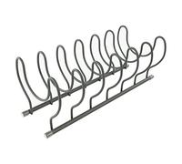 Spectrum Diversified Euro Kitchen Lid Organizer for Plates, Cutting Boards Bakeware, Cooling Racks, Pots & Pans, Serving Trays, and Reusable Containers, Industrial Gray