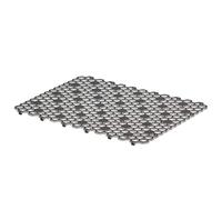 Spectrum Diversified Hexa Raised Feet Quick-Drying Heavy-Duty Protector with Non-Slip Surface, Large Farmhouse Sink Mat, Frost/Gray