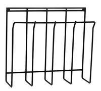 Spectrum Diversified Home Office Décor & Storage Basket, Magazine Holder & Newspaper Organizer, Alloy Steel, Black, L