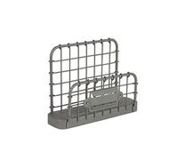 Spectrum Diversified Modern Decor with Rustic Name Plate, Vintage Mail Storage and Office Organization, Alloy Steel, Industrial Grey, Letter Holder