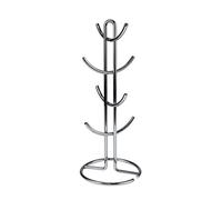 Spectrum Diversified Mugs & Tea Cup Storage Rack, Coffee Counter Bar Accessory & Kitchen Organizer, Metal, Chrome, L