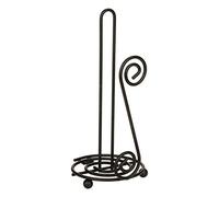 Spectrum Diversified Scroll Paper Towel Holder for Kitchen Countertop & Dining Room Table, Black