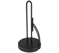 Spectrum Diversified Scroll Tension Paper Towel Holder (Black) - Storage Organization for Kitchen Counter, Pantry, Laundry, Apartment, RV, and Bathroom