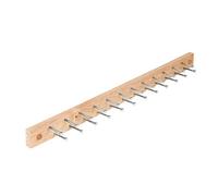 Spectrum Diversified Tie and Belt Holder Wall Mount 24 Pieces Wood Natural