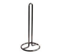 Spectrum Euro Paper Towel Holder Black Chrome- Freestanding Countertop Dispenser for Kitchen, Easy Tear Access, Sleek Modern Design, Fits Standard Rolls, Durable Steel Construction