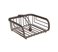 Spectrum Diversified Flat Holder with Weighted Arm, Napkin Dispenser, Sturdy Steel Kitchen & Dining Room Decor, Alloy, Bronze