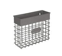 Spectrum Holder for Envelopes, Letters, Bills, Magazines, Catalogs, Files, Notebooks & More, Industrial Gray